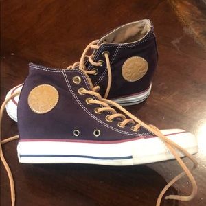 SOLD-Women’s size 5 high heel Converse Sneakers.